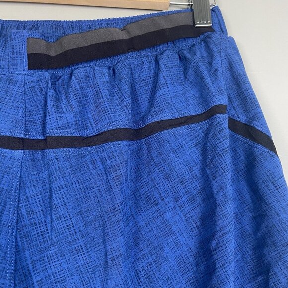 Lululemon Men’s Surge Running Shorts Lined Blue Size L Zip Reflective Beach - Picture 4 of 9